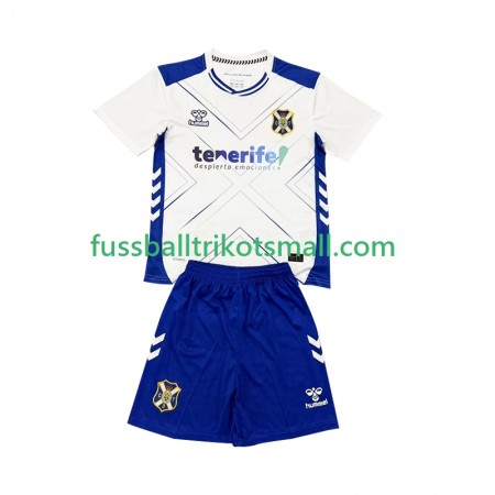 Fußballtrikots CD Tenerife Kinder 2025-2026 Kurzarm Heimtrikotsatz kaufen